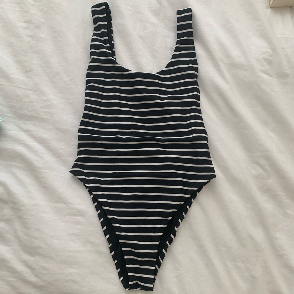 Aerie highcut/ lowback one piece